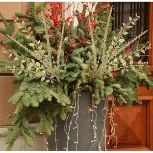 4 Pcs Gold Christmas Tree Picks Sprays 24” Artificial Glittered Stems NEW (L1)